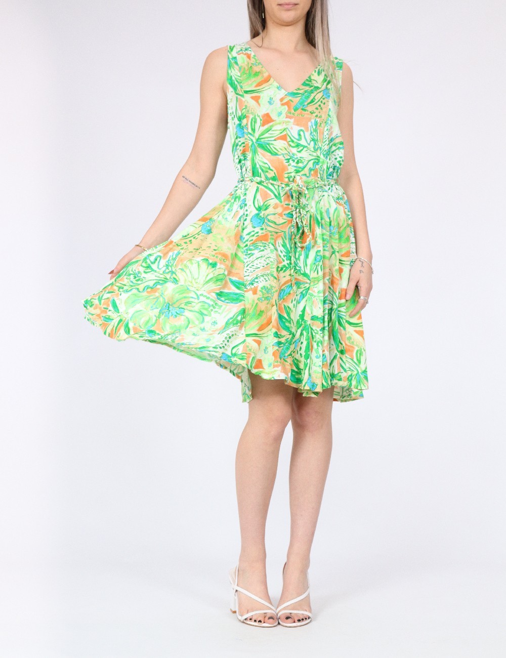 Rochie scurta Vero Moda, verde - 1 | YEO