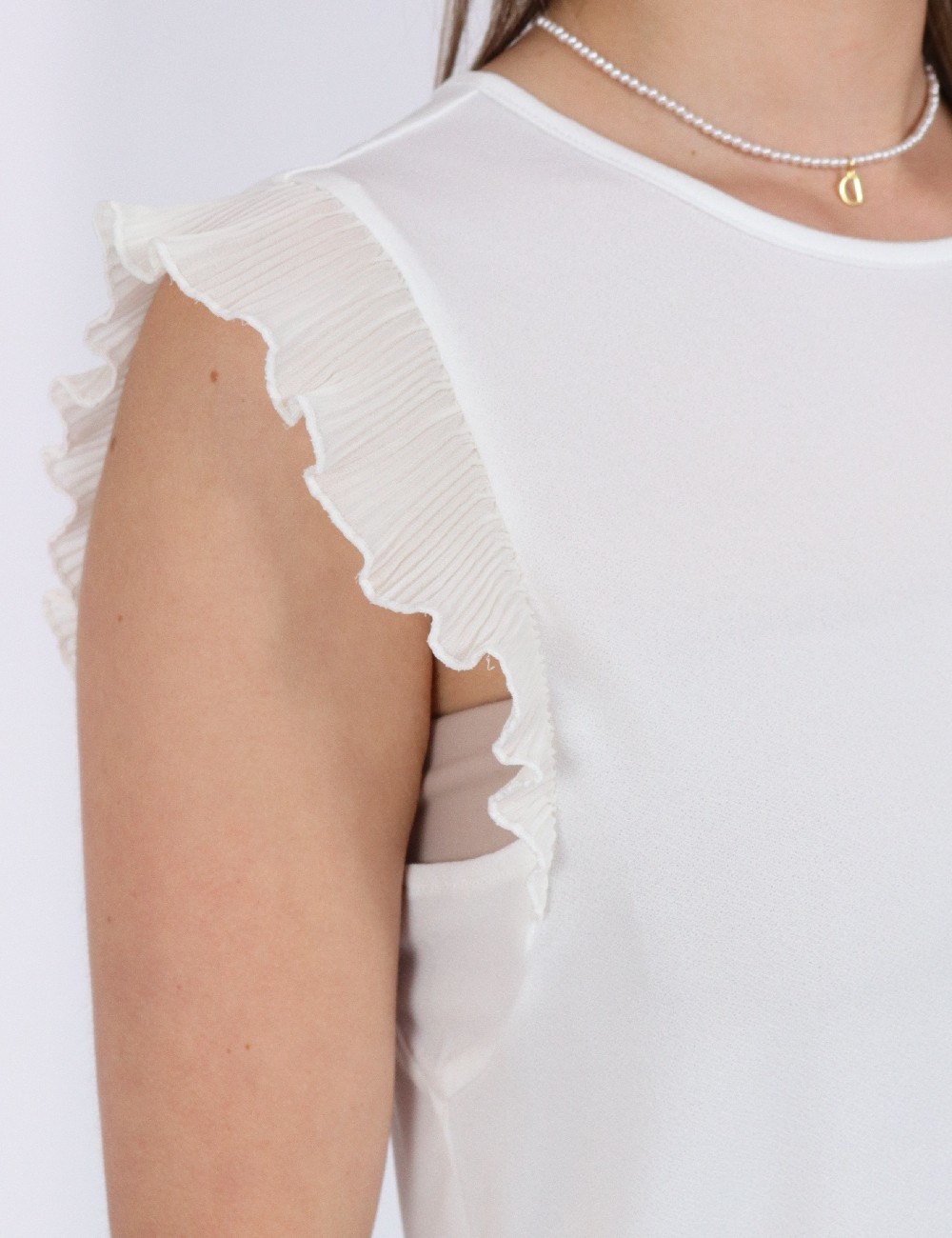 Bluza Jacqueline de Yong, alb - 1 | YEO