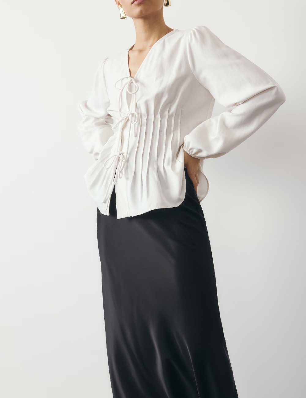 Bluza Reserved, alb - 1 | YEO