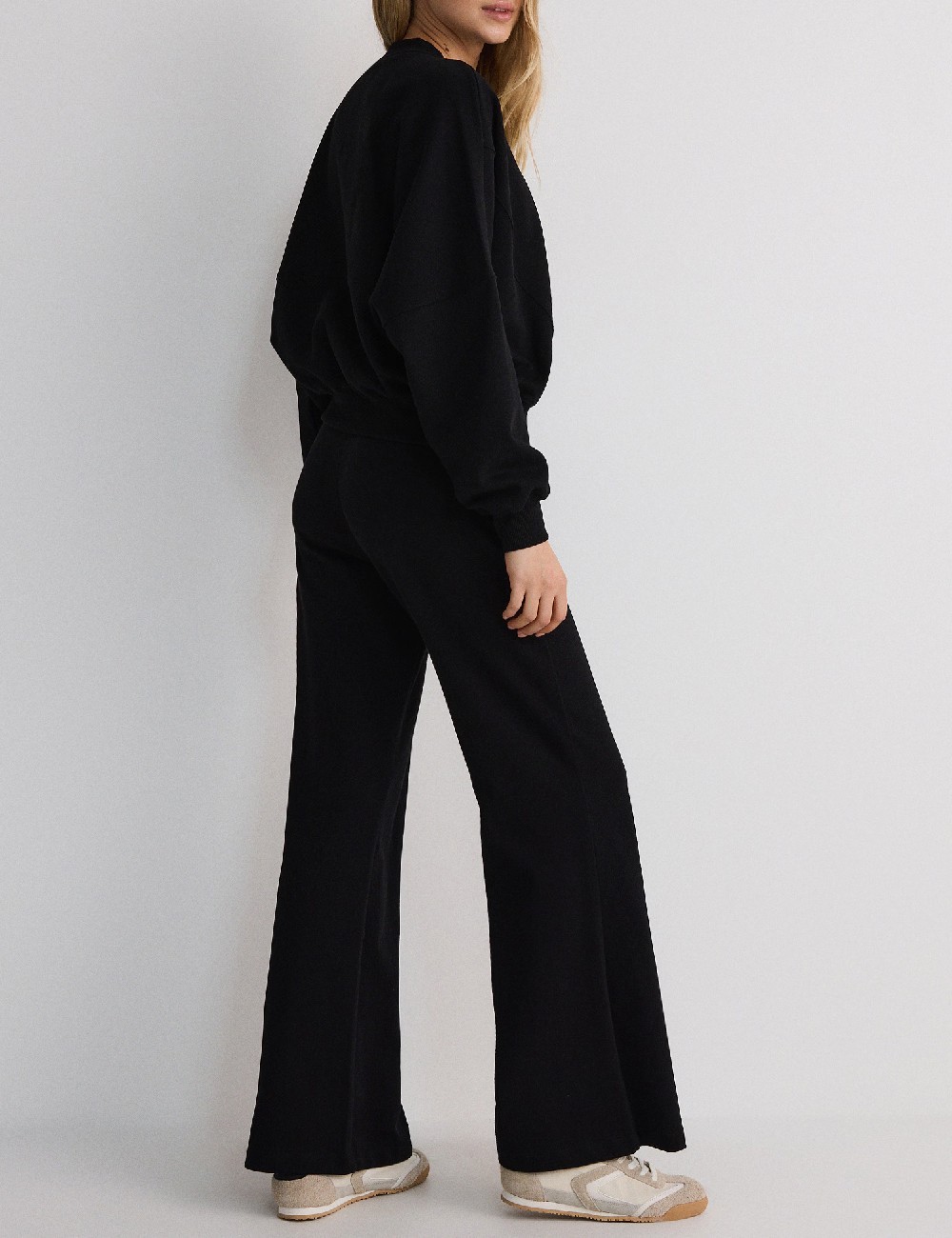 Pantaloni Reserved, negru - 1 | YEO