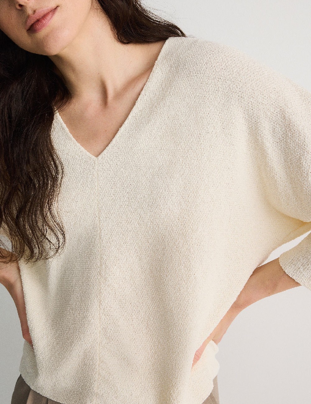 Bluza Reserved, ecru - 1 | YEO