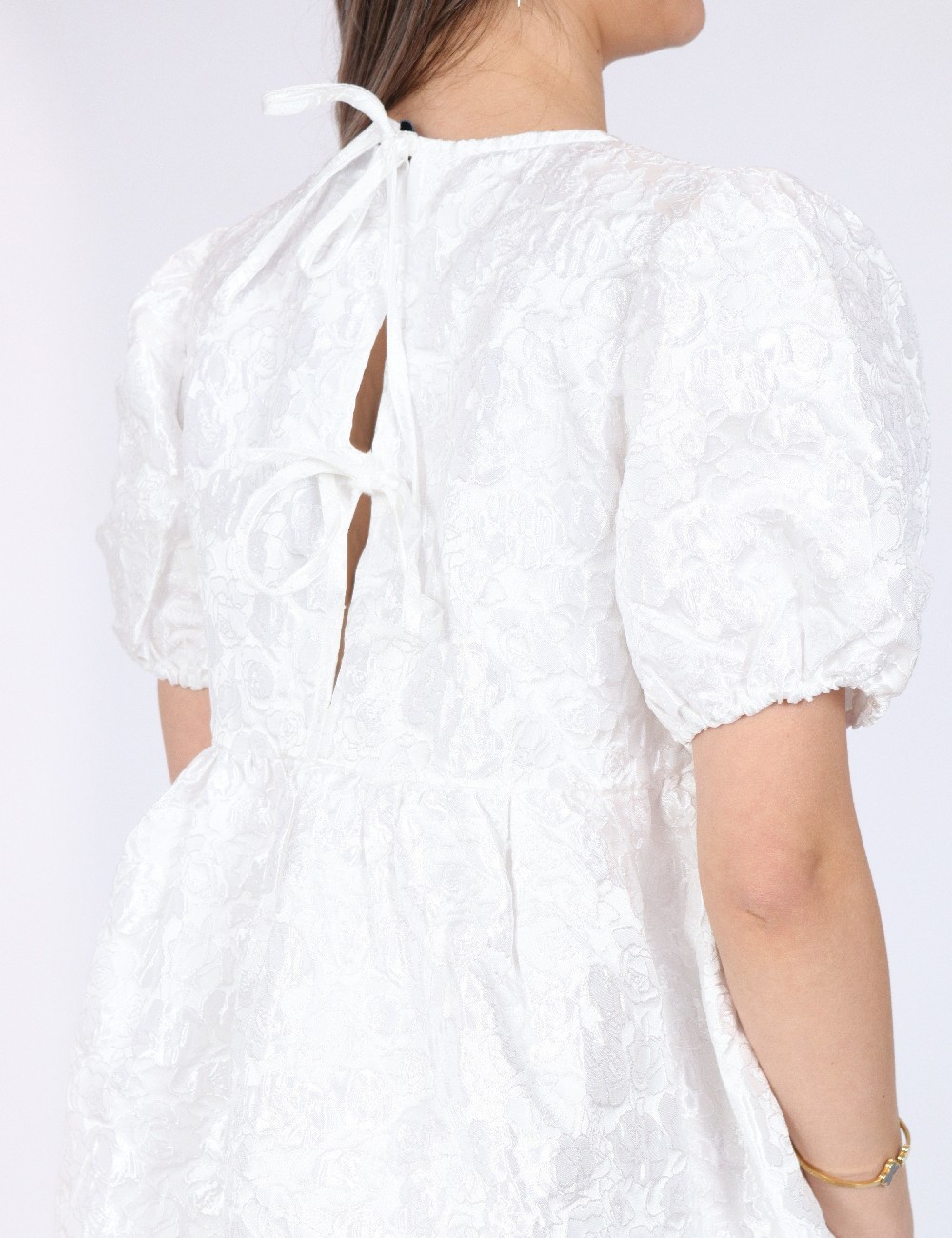 Rochie scurta Pieces, alb - 1 | YEO