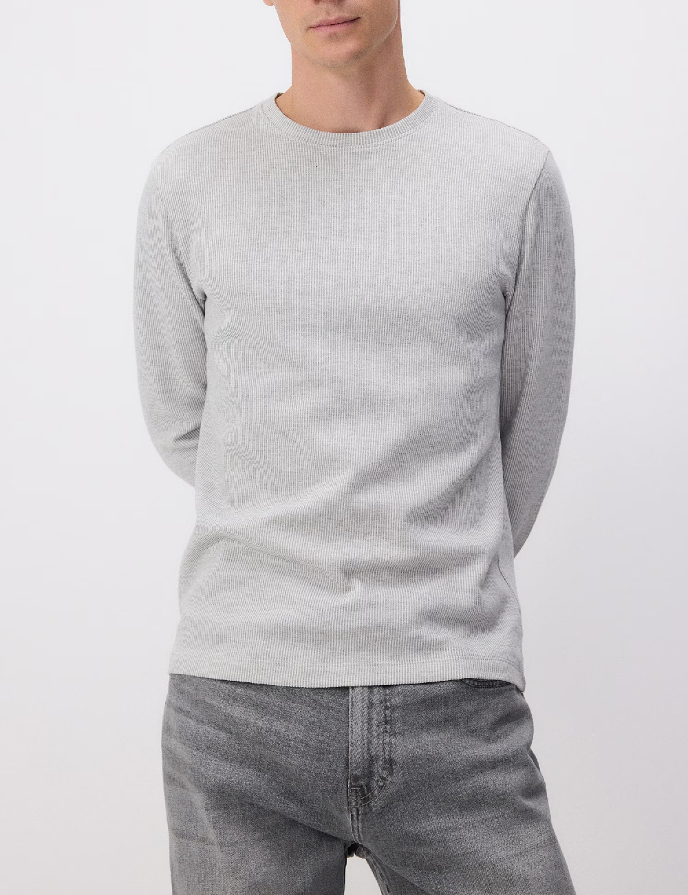 Bluza Reserved, gri/alb