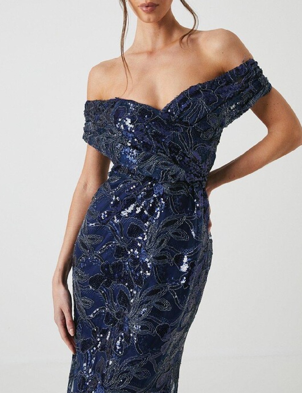 Rochie lunga Coast, bleumarin inchis - 1 | YEO