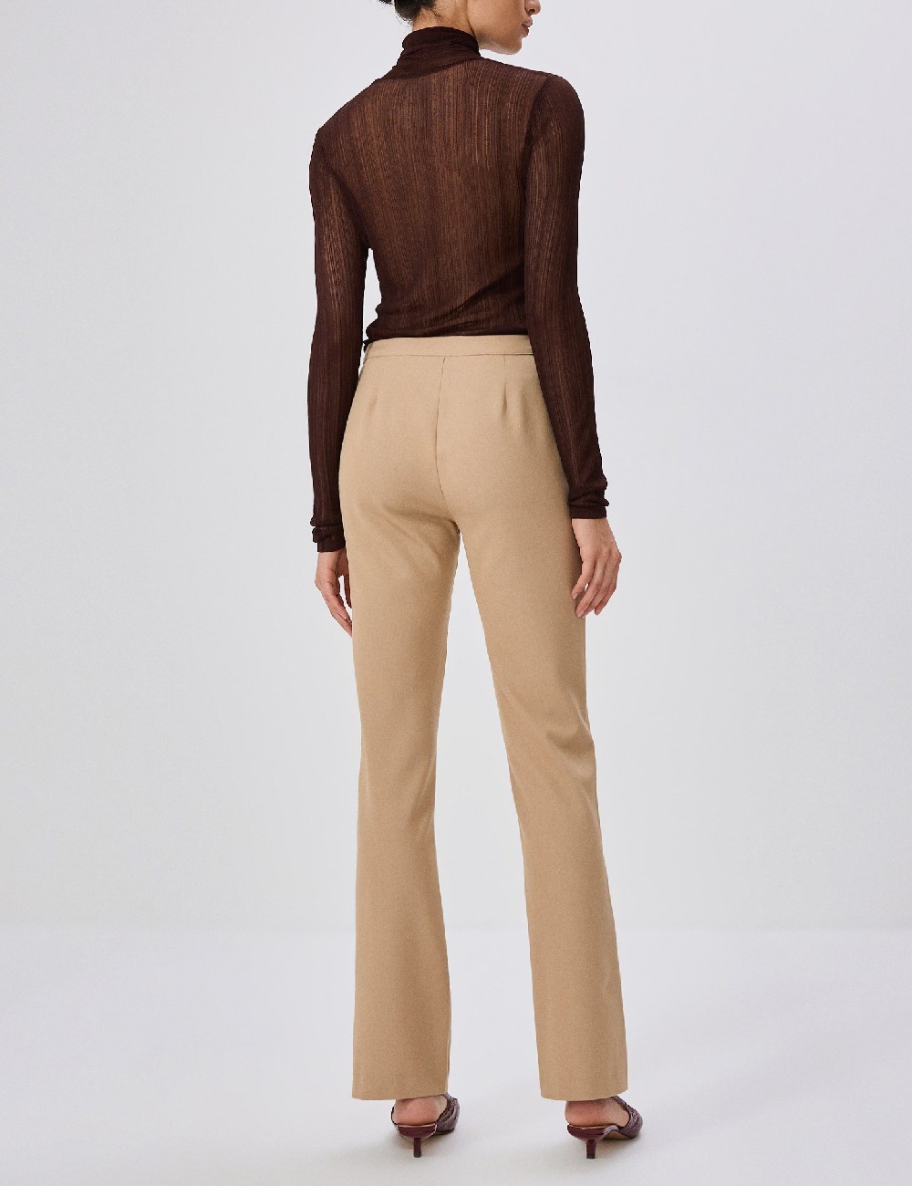 Pantaloni Reserved, maro deschis - 1 | YEO