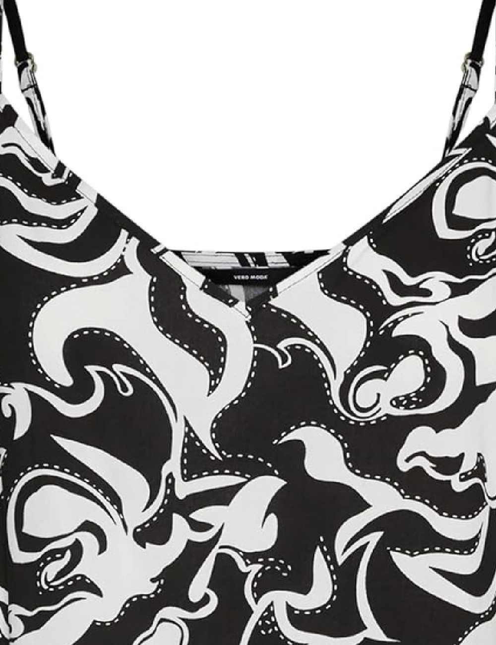 Maiou Vero Moda, alb/negru - 1 | YEO
