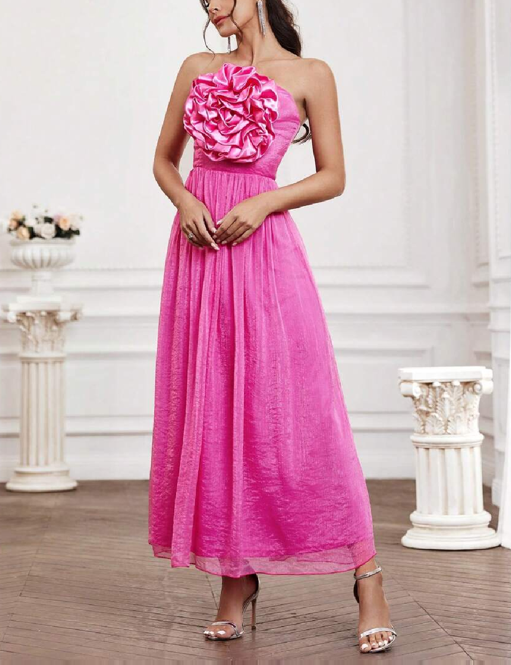 Rochie lunga SHEIN, roz