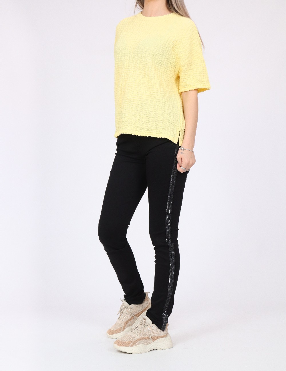 Tricou Pieces, galben - 1 | YEO