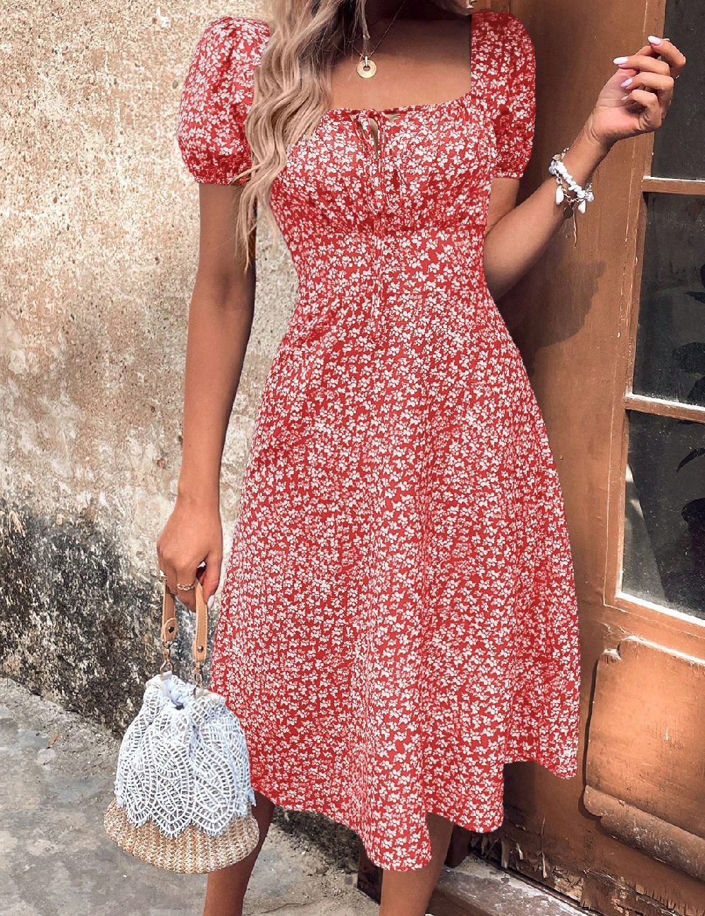 Rochie scurta SHEIN, rosu