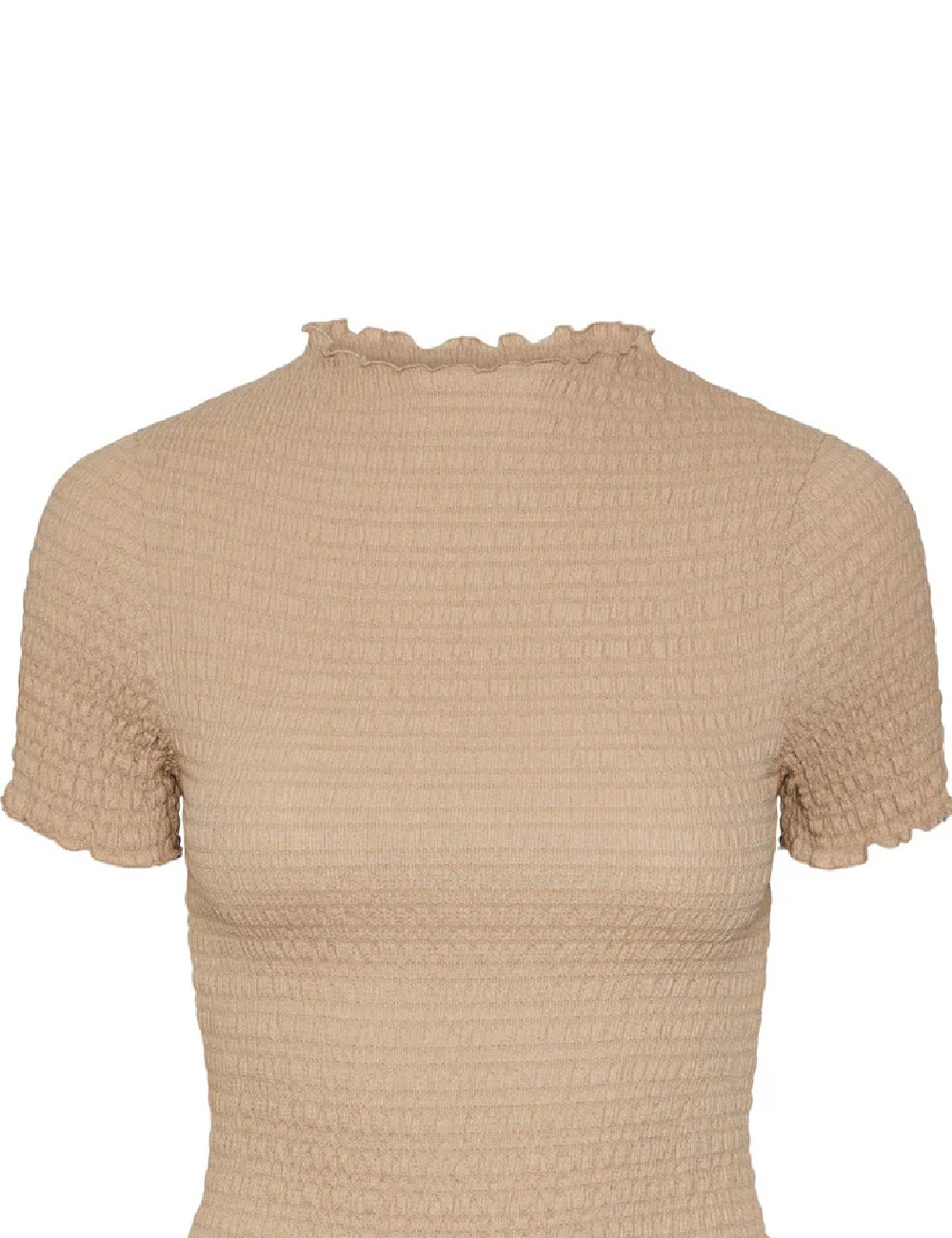 Tricou Pieces, maro deschis - 1 | YEO