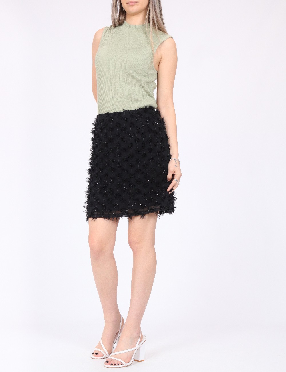 Fusta Pieces, negru - 1 | YEO