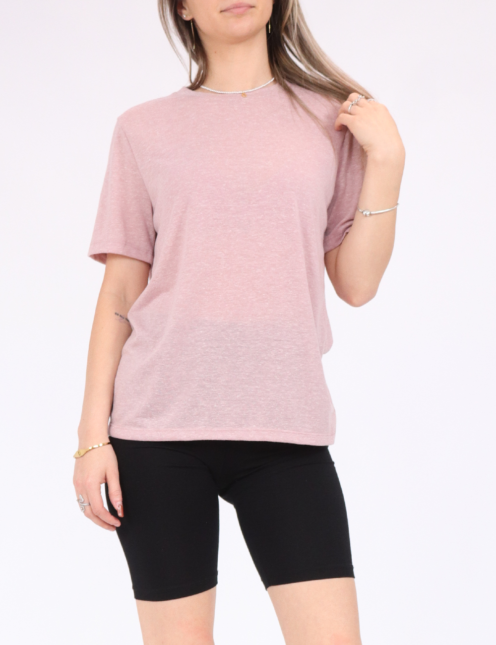 Tricou Pieces, roz
