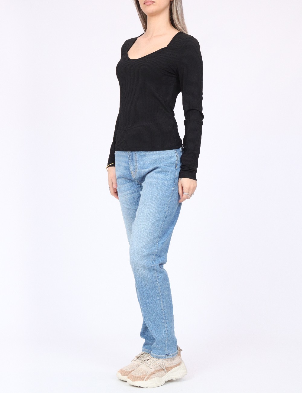 Bluza Pieces, negru - 1 | YEO