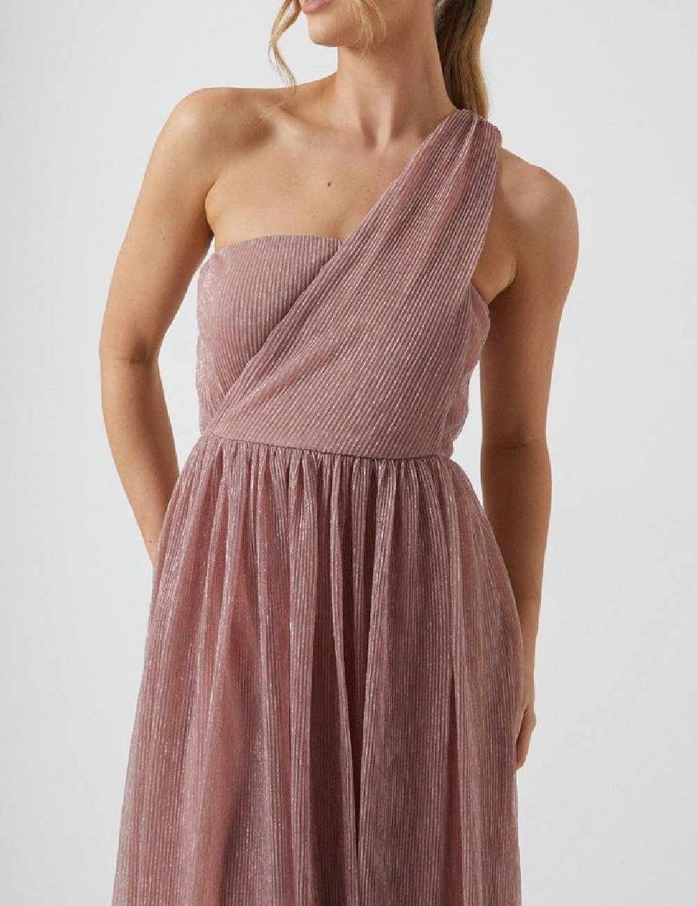 Rochie lunga Coast, roz pudra inchis - 1 | YEO