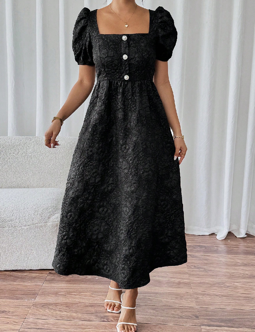 Rochie medie SHEIN, negru