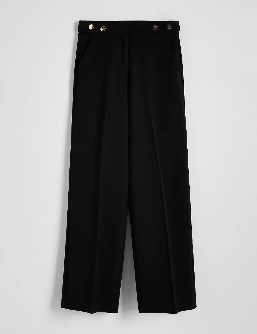 Pantaloni Reserved, negru - 1 | YEO