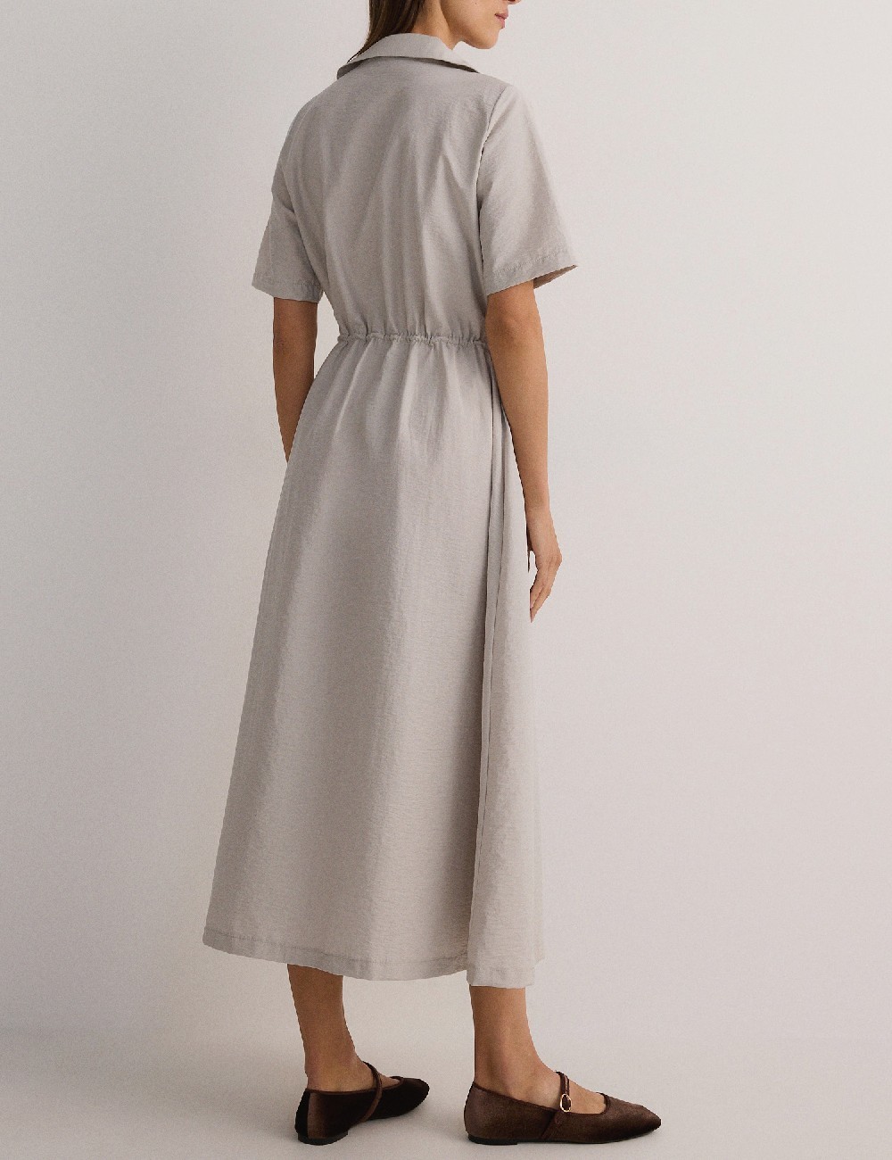 Rochie medie Reserved, gri deschis - 1 | YEO