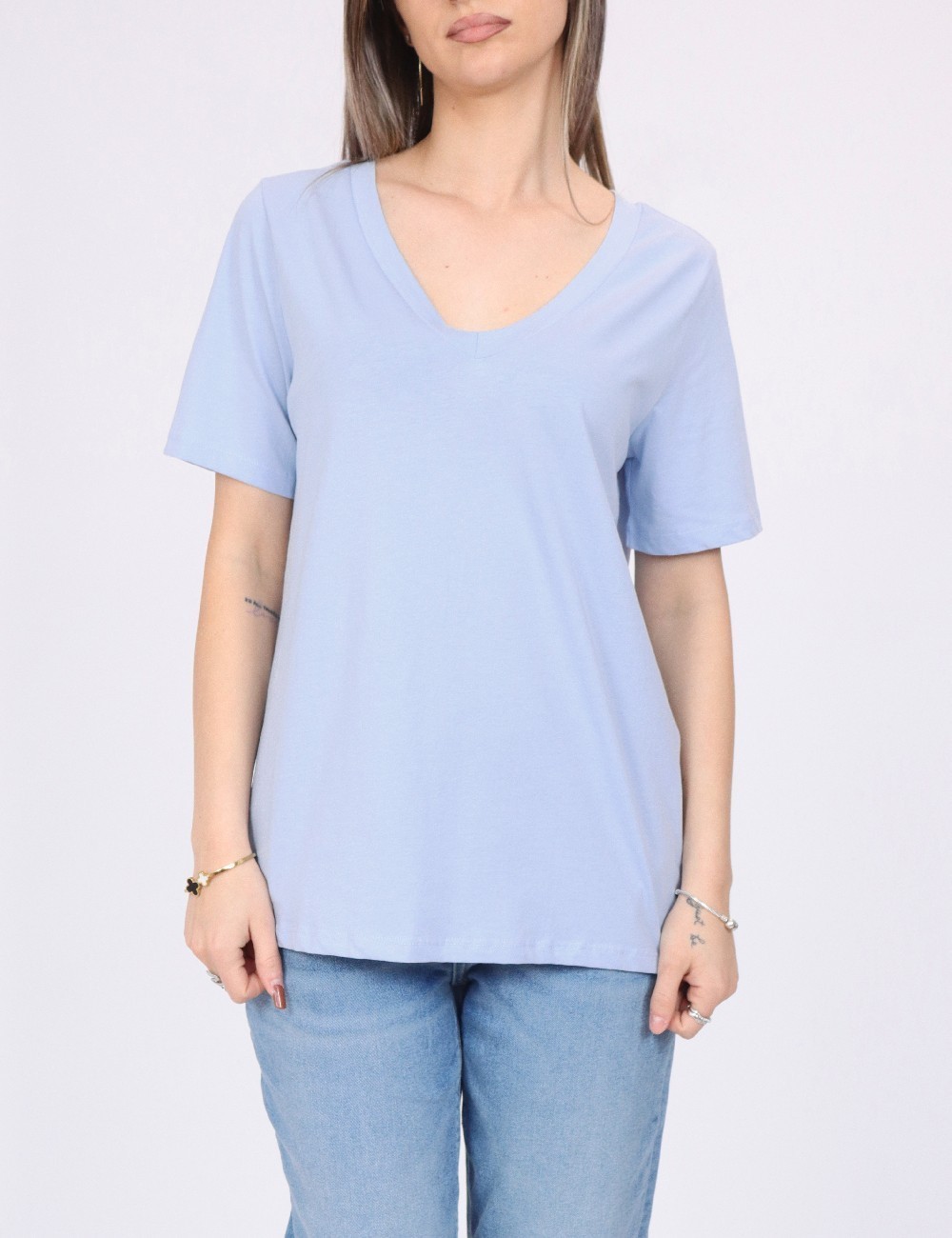 Tricou Pieces, albastru - 1 | YEO
