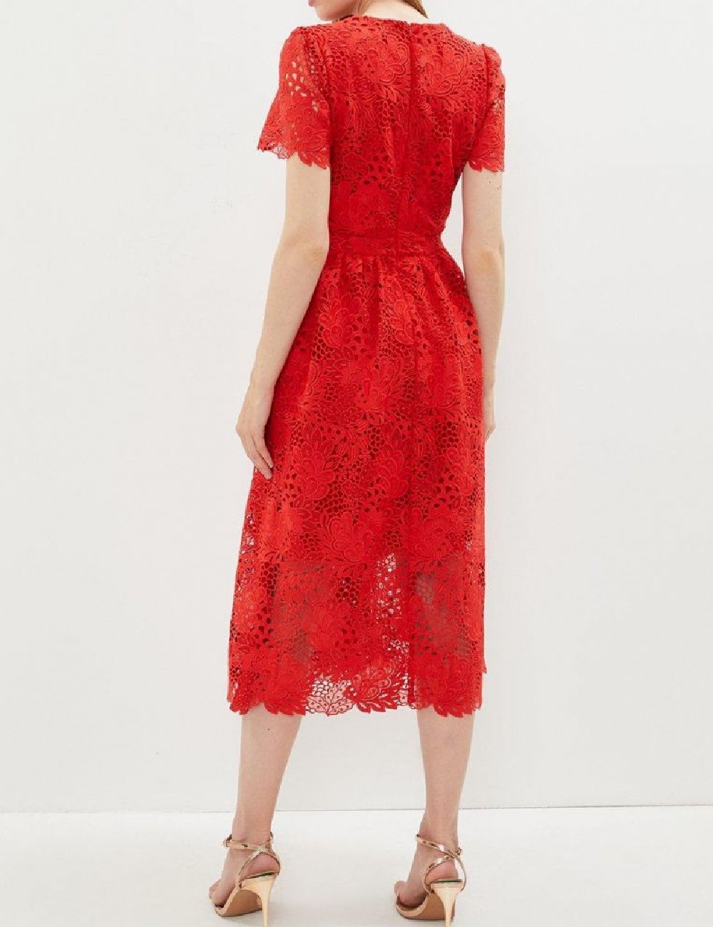 Rochie medie Coast, rosu - 1 | YEO