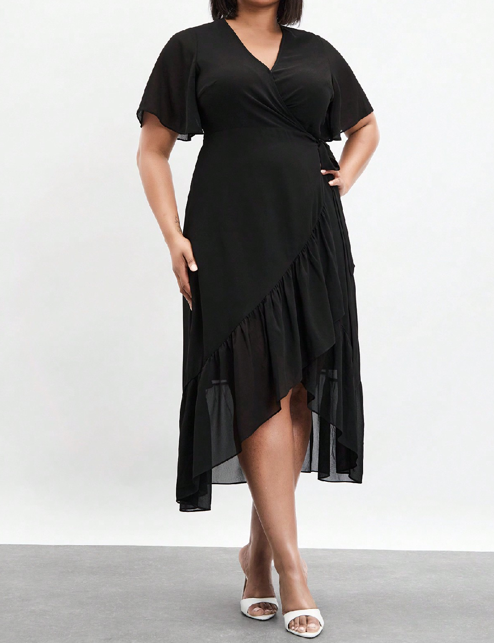 Rochie medie SHEIN CURVE, negru