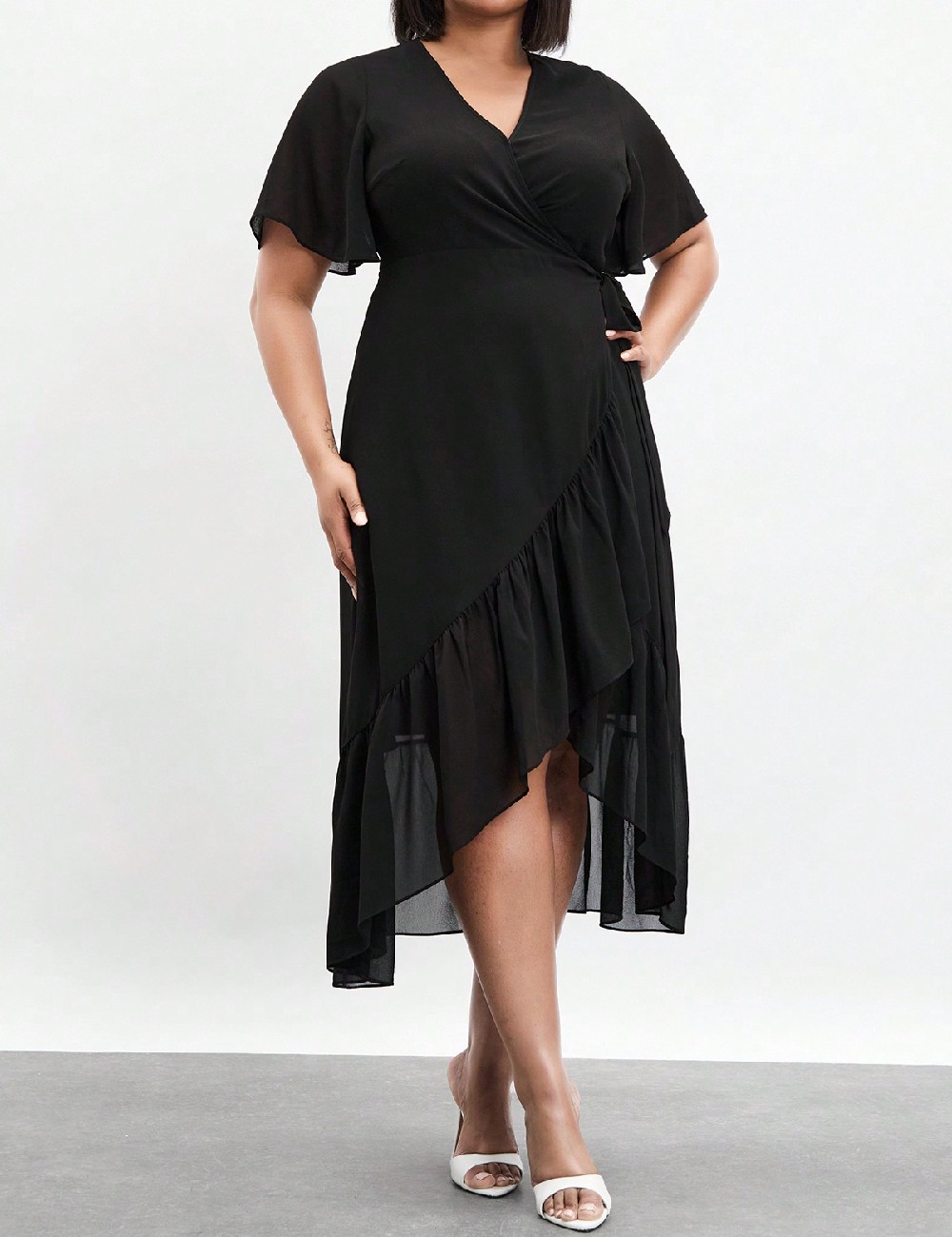 Rochie medie SHEIN CURVE, negru - 1 | YEO