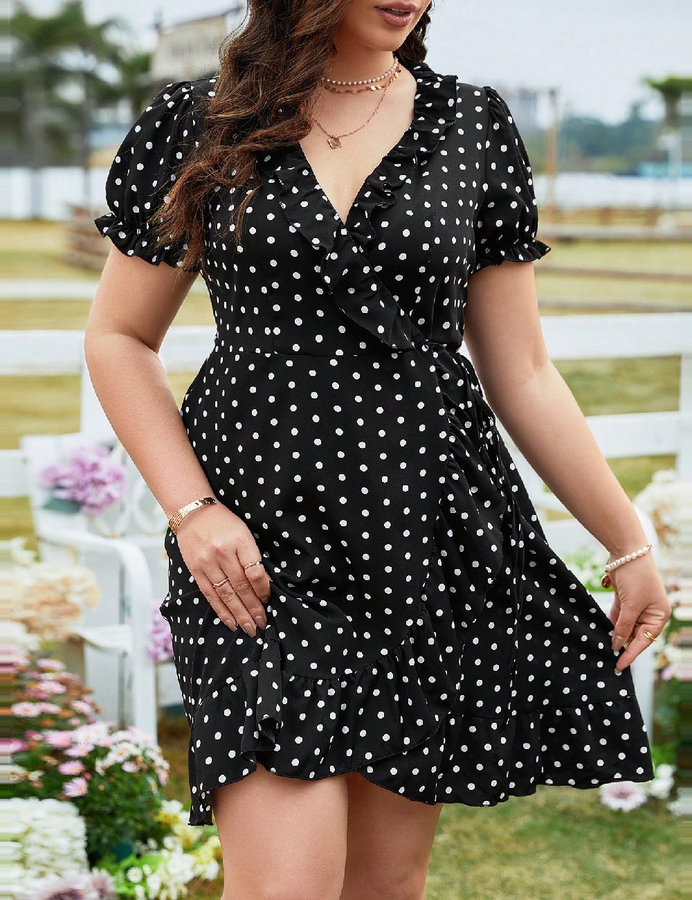 Rochie scurta SHEIN CURVE, negru - 1 | YEO