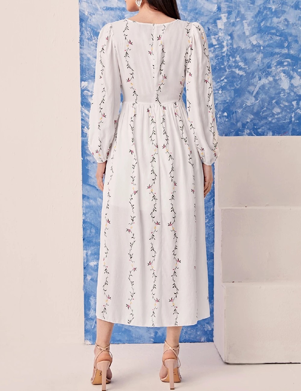 Rochie medie SHEIN, alb - 1 | YEO