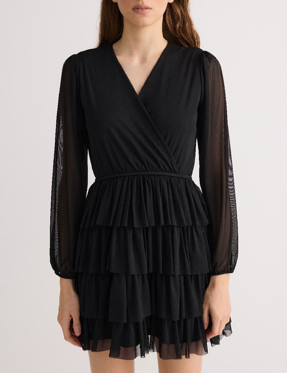 Rochie scurta Reserved, negru - 1 | YEO