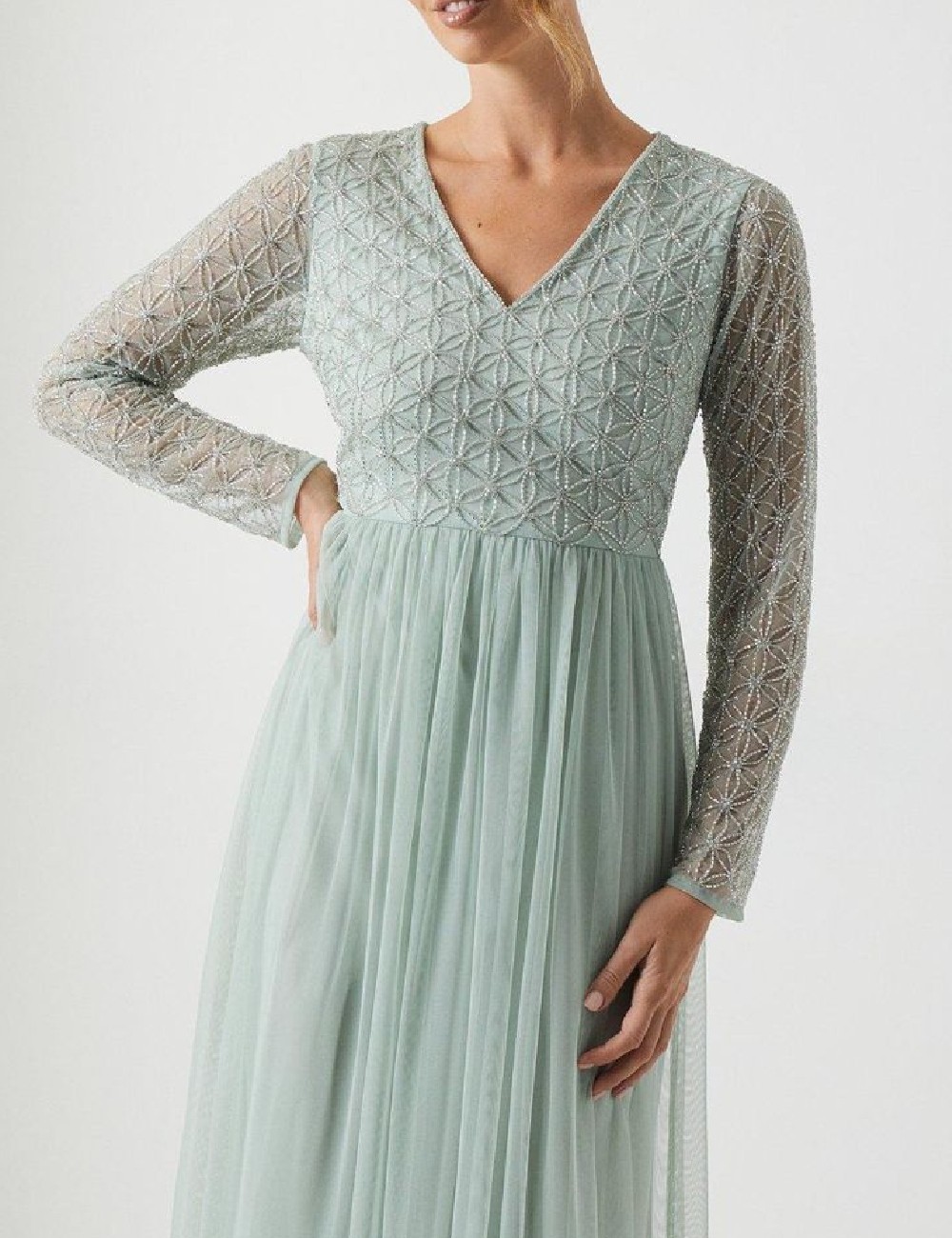 Rochie lunga Coast, verde - 1 | YEO