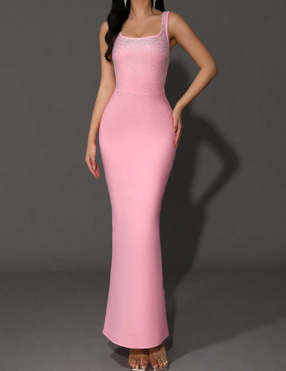 Rochie lunga SHEIN, roz
