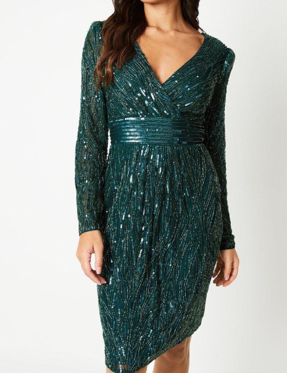 Rochie scurta Coast, verde - 1 | YEO