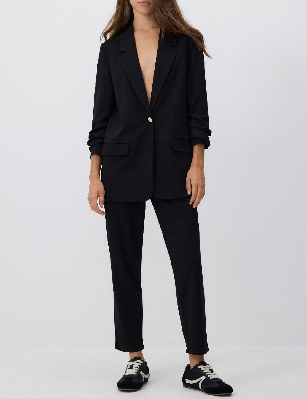 Sacou Reserved, negru - 1 | YEO