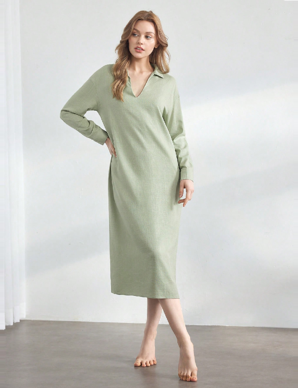 Rochie medie SHEIN, verde