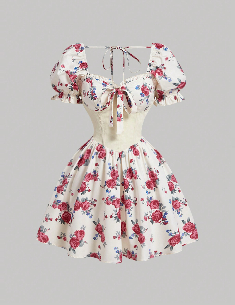 Rochie scurta SHEIN, floral print