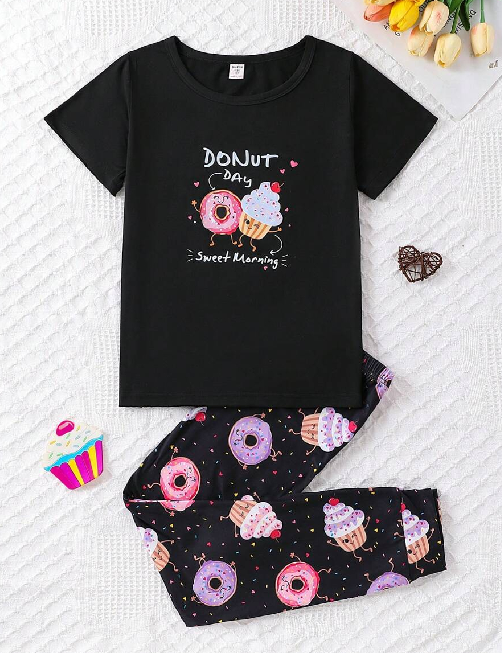 Pijama Shein Kids, negru