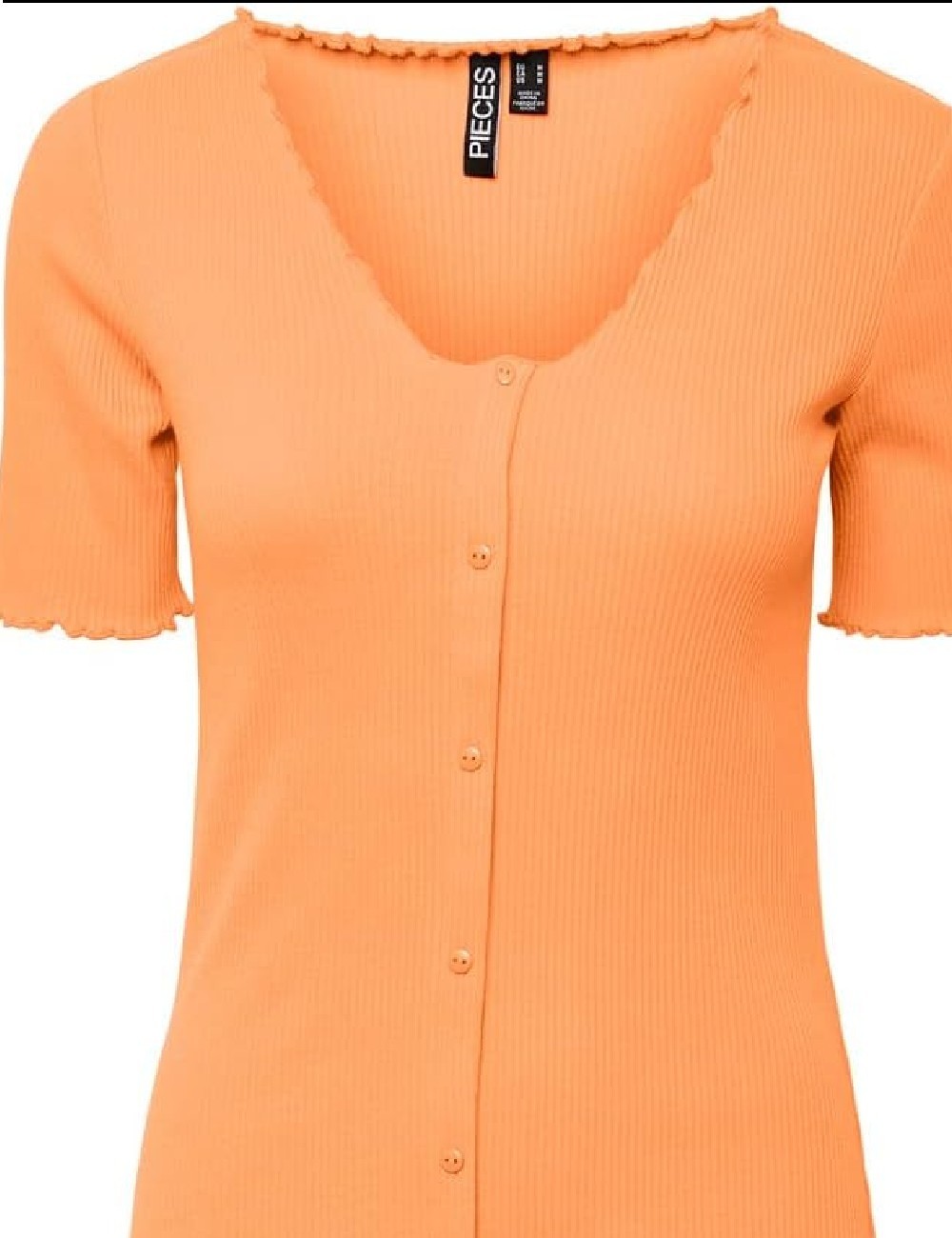 Rochie scurta Pieces, portocaliu - 1 | YEO