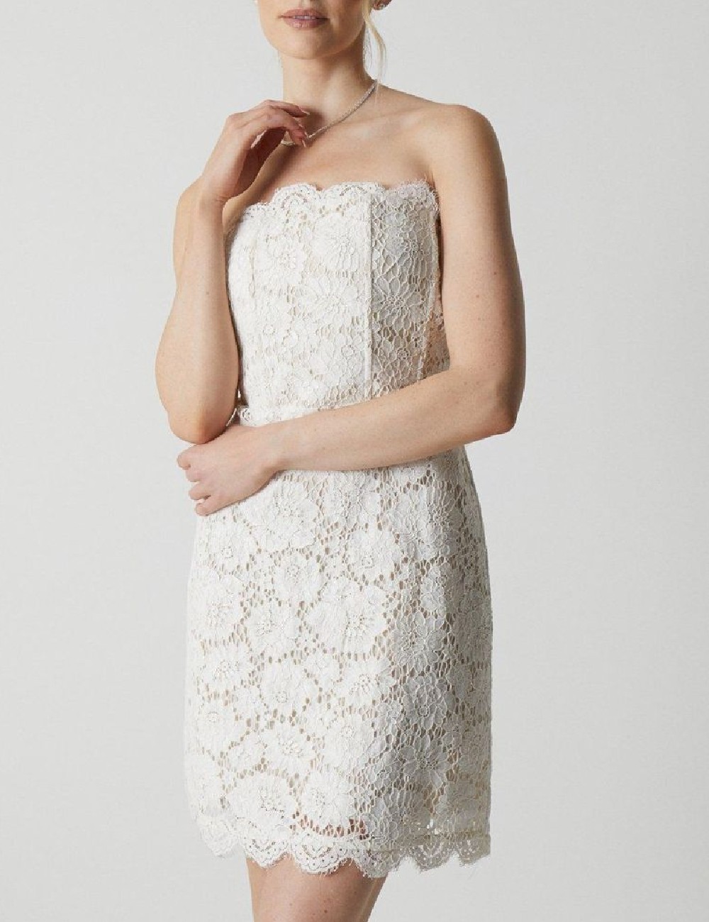 Rochie scurta Coast, alb - 1 | YEO