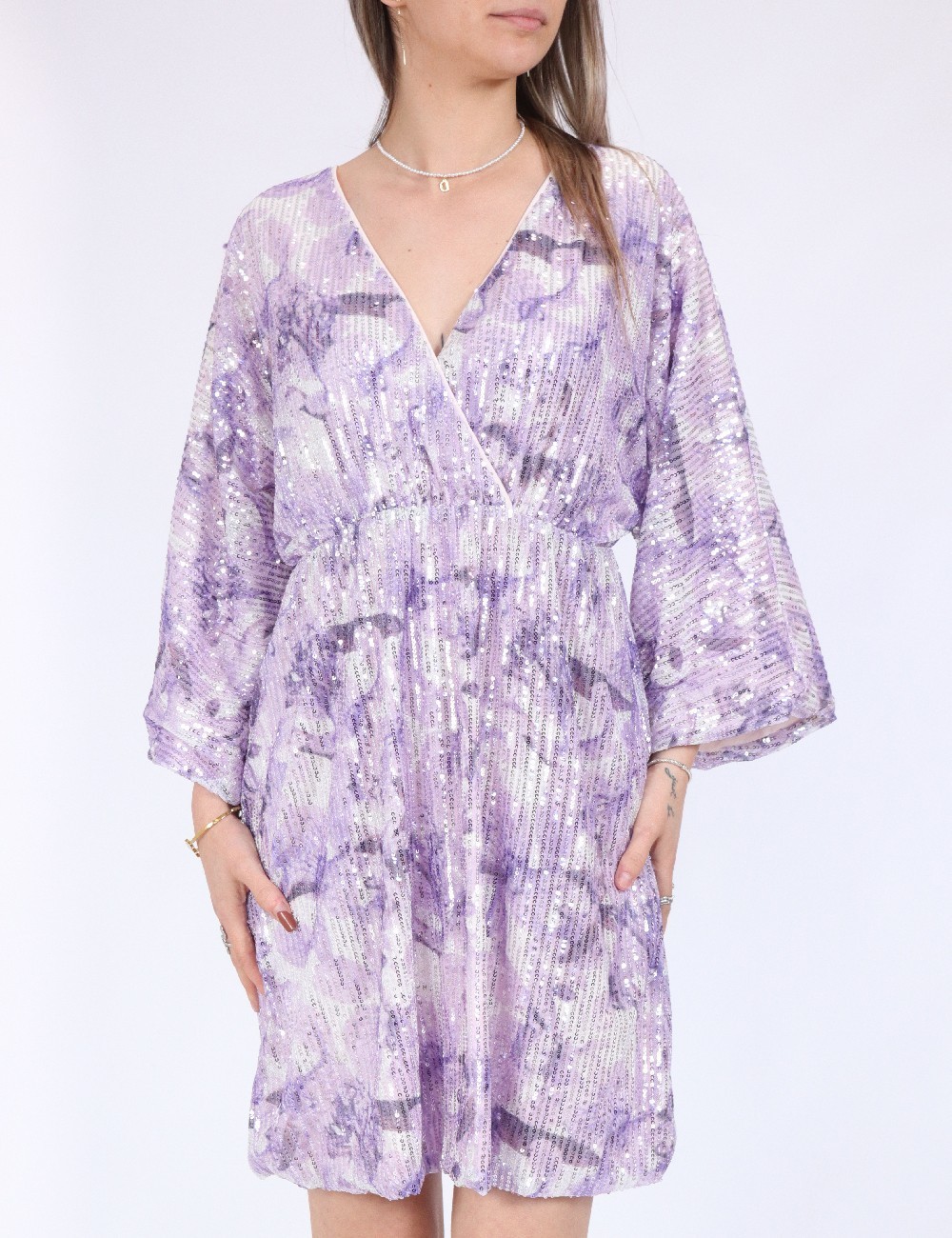 Rochie scurta Pieces, mov - 1 | YEO