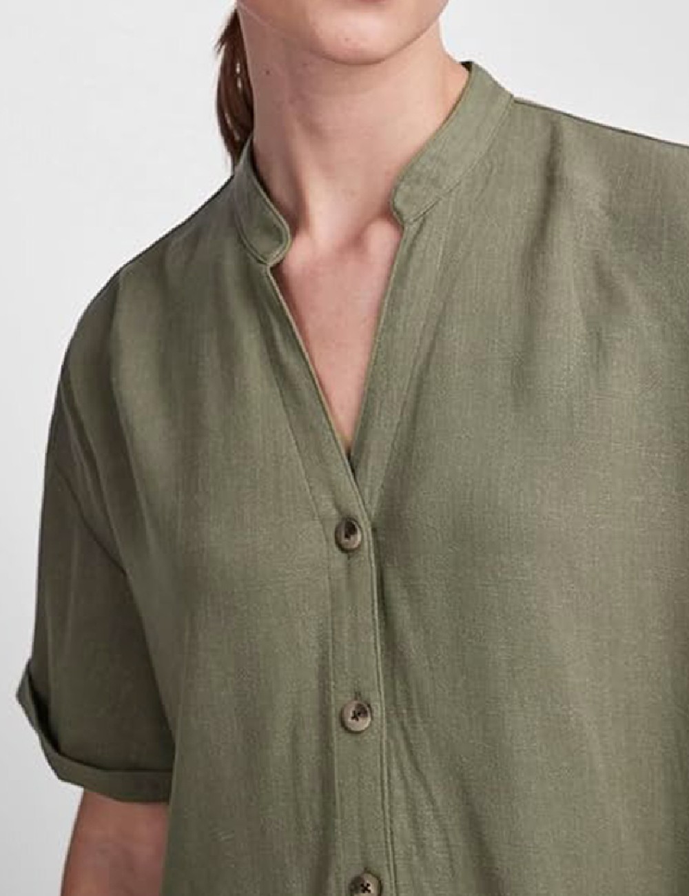 Rochie scurta Pieces, verde - 1 | YEO