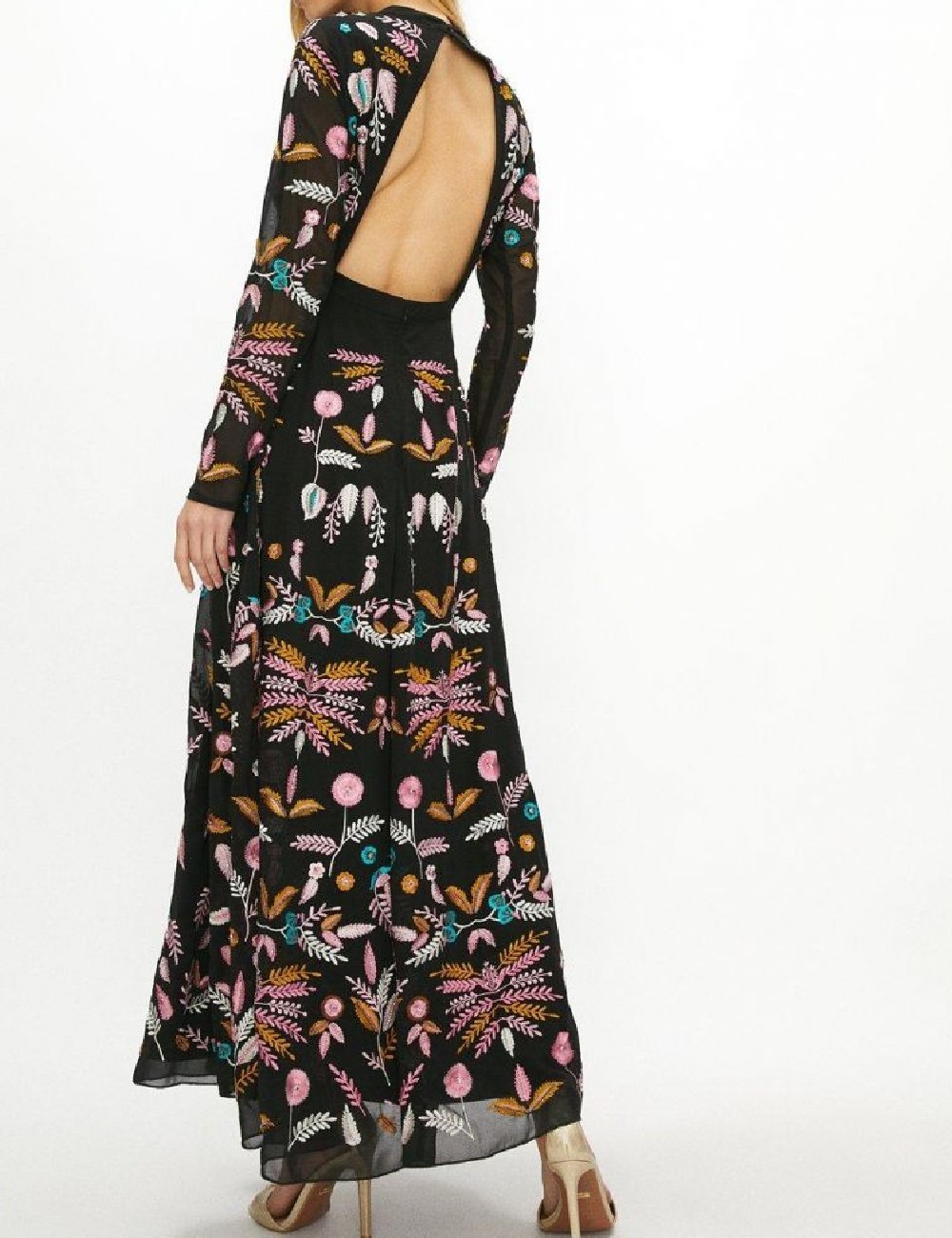Rochie lunga Coast, negru - 1 | YEO