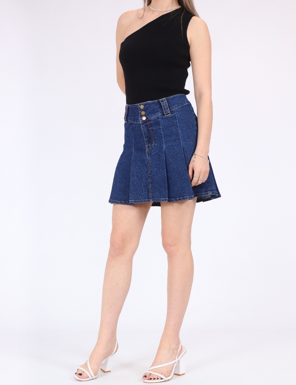 Fusta Vero Moda, albastru - 1 | YEO