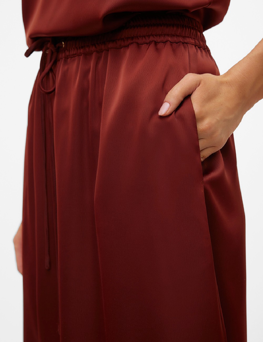 Fusta Vero Moda, caramiziu - 1 | YEO