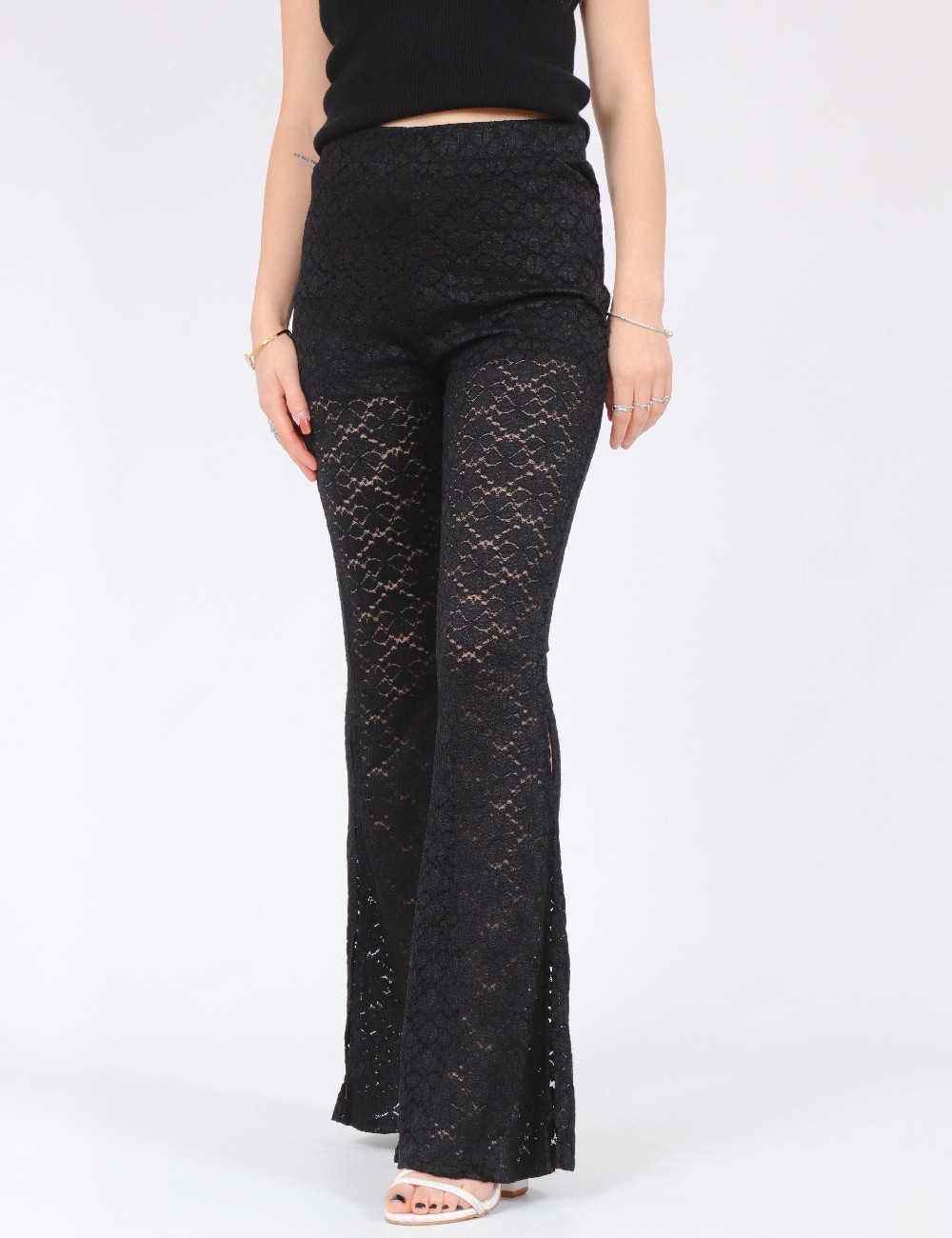Pantaloni Something New, negru - 1 | YEO