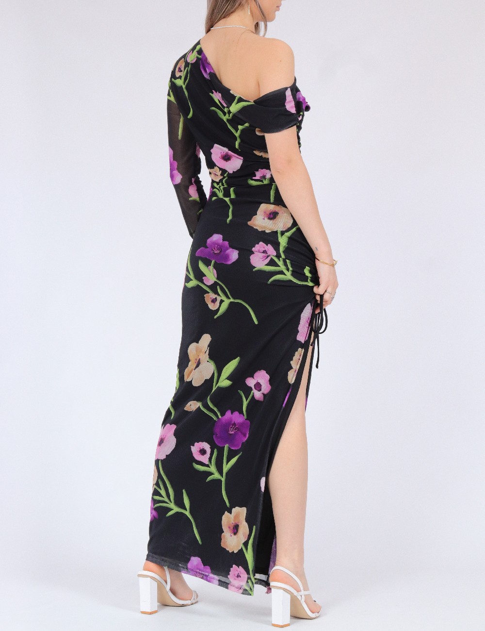 Rochie lunga Something New, negru - 1 | YEO