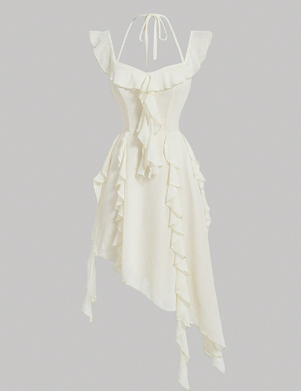 Rochie scurta SHEIN, crem