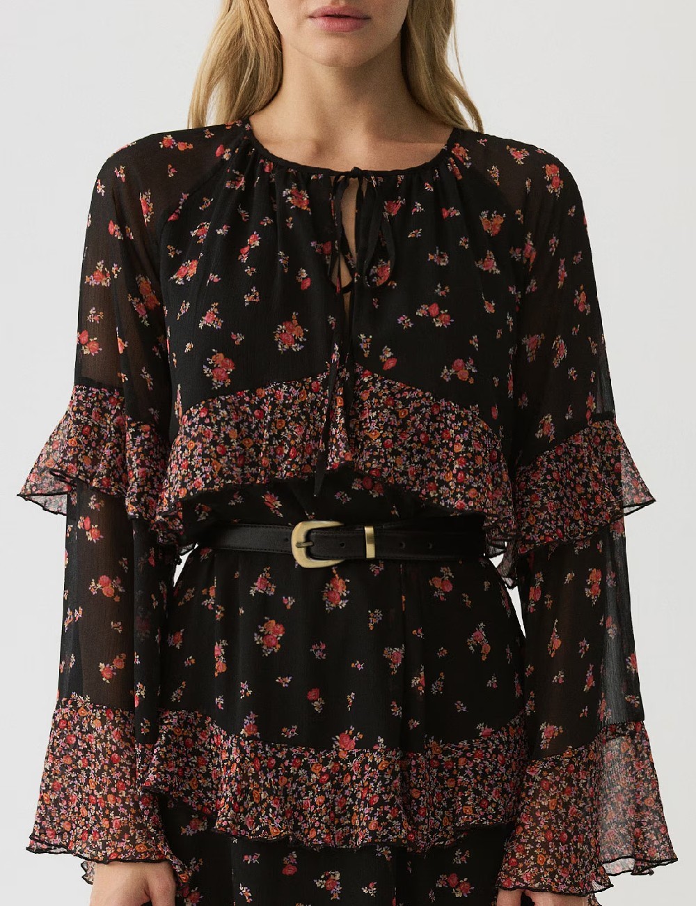 Rochie medie Reserved, negru - 1 | YEO