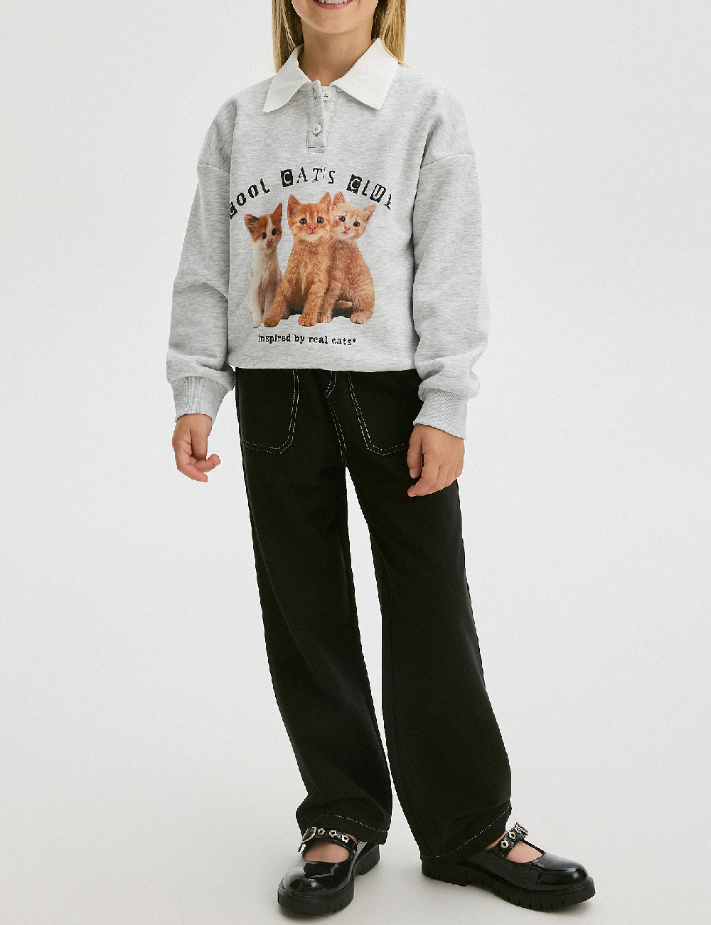 Pantaloni Reserved, negru