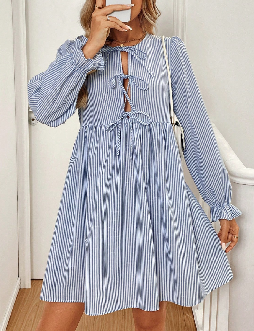 Rochie scurta SHEIN, albastru