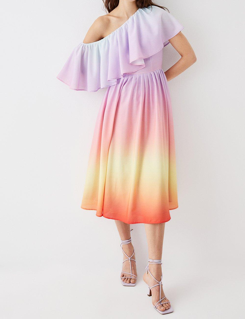 Rochie medie Coast, mix culori