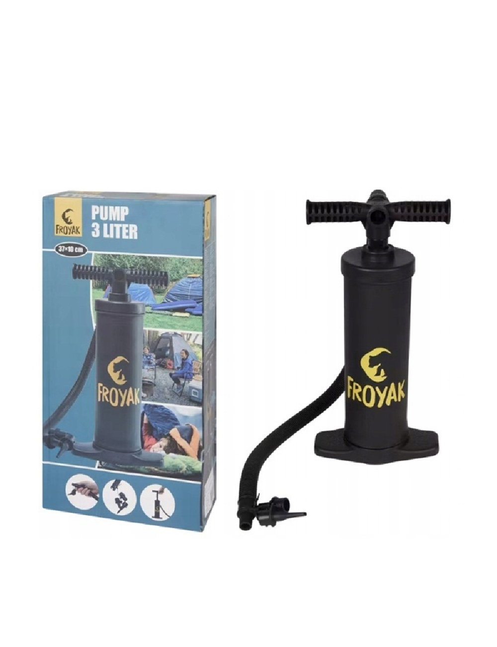 Pompa manuala FROYAK, negru
